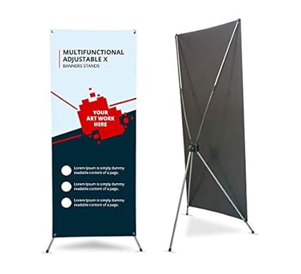 Circleone Multifunctional Adjustable X Banner Stand Outdoor Trade