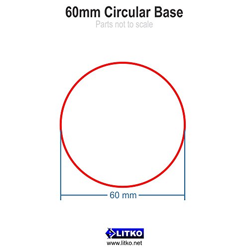 1.5mm Clear Miniature Bases, Circular 60mm (10)
