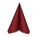 SimuLinen DISPOSABLE Dinner Napkins – DEEP RED/BURGUNDY, UNFOLDED, – Decorative, Large Napkins - Soft, Linen Feel, Like Cloth, Absorbent & Durable Size:16”x16