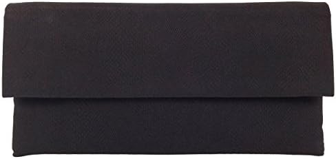 Matt Faux Python Leather Print Envelope Clutch