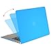 MOSISO Compatible with MacBook Air 13 inch Case (Models: A1369 & A1466, Older Version 2010-2017 Release), Protective Plastic Hard Shell Case & Keyboard Cover & Screen Protector, Bright Blue