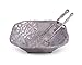 Arthur Court Designs Metal 3-Pc Grape Salad Set Bowl and Server in Grape Pattern Sand Casted in Aluminum with Artisan Quality Hand Polished Design Tarnish-Free 9.5 Inch Diameter
