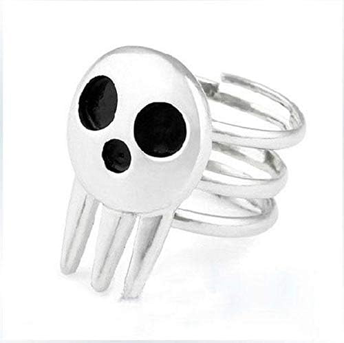 Hengbaixin Cute Soul Eater Death Silver Adustable Ring Fans Gift Cartoon Action Figure Ring for Anime Cosplay