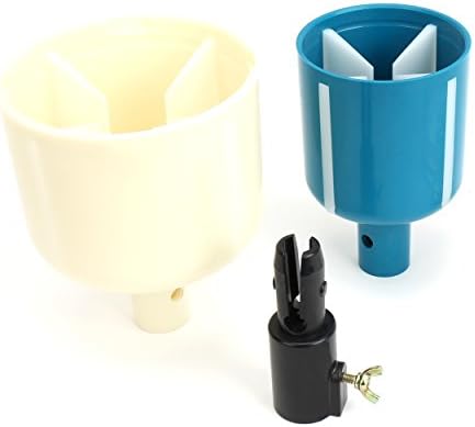 Easy & Safe 3.1โ & 4.3" Silicon Wings Light Bulb Changer Cup Shape Adapters With Pole Socket (2 Adapters 1 Socket, Without Poles)