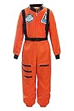ReliBeauty Boys Girls Kids Children Astronaut Role Play Costume, Orange, 2T-3T