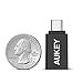 AUKEY USB C to USB 3.0 Adapter, SuperSpeed USB Type C Adapter for MacBook Pro, Samsung Note 8 S8 S8+, Google Pixel 2 XL, Nexus 6P 5X, LG V20 G5, HTC 10 (Black)