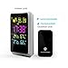 Digital Alarm Clock, Weather Station Wireless Indoor/Outdoor with Temperature/Humidity/Forecast,Large Night Lighting LCD Screen Date Time Displaying Clock, White