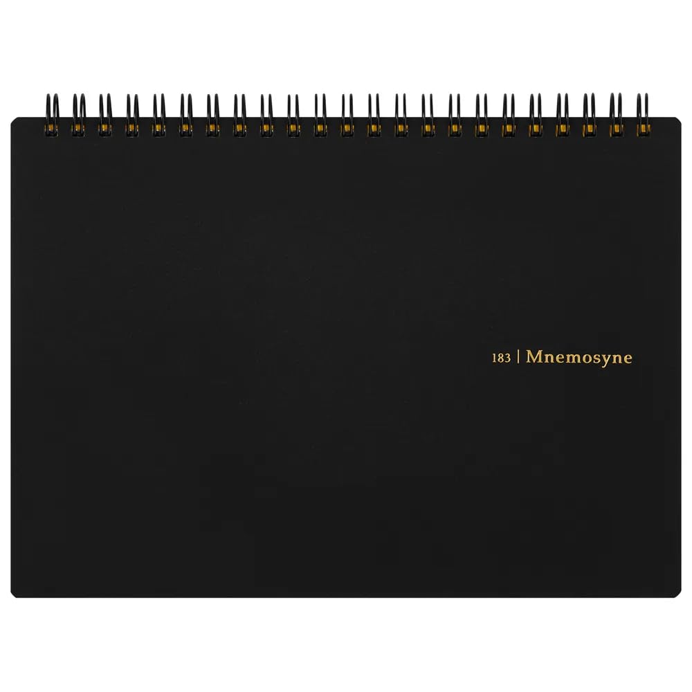 MNEMOSYNE A5 Notebook Plain, N183A,white,5.83" x 8.27" (Unruled)