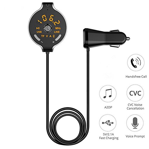 Novpeak wireless fm transmitter,handsfree calling in-ca…