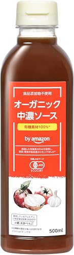 by Amazon オーガニック中濃ソース 500ml×1本