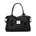 Travel Weekender Bag For Women Men Large, Black Duffle Bag, Overnight Shoulder Bag, NICE COM SUPPLY, Fit 15.10 laptop with Dry Wet Pocket