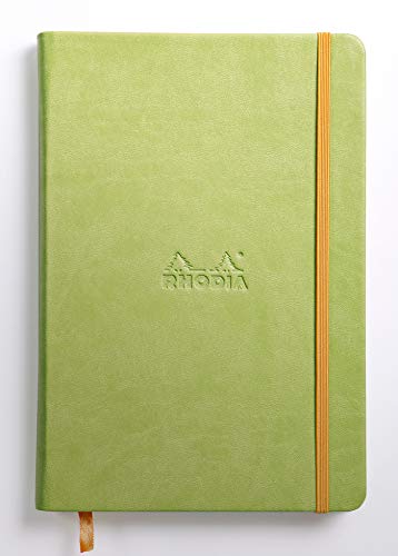 Rhodia Rhodiarama Webnotebook - Blank 96 sheets - 5 1/2 x 8 1/4 - Anise Cover