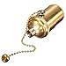 Light Socket, KINGSO E26/ E27 Solid Brass Edison Retro Pendant Lamp Holder for Lamp Socket And Fixture Replacement, Industrial Vintage DIY Projects, With Pull Chain(Copper)