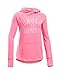 Under Armour Girls' Waffle Hoodie, Super Pink/Pink Punk, Youth Medium