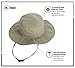 Tough Headwear Fishing Hat for Men & Women - Boonie Hat - Mens Beach Hat, Camping Hat, Gardening Hat, Outdoor Hat, Floppy Hat Dark Khaki