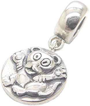 JOYOTO Chinese Zodiac Birthday Gift Sterling Silver Pendant Charms Fit Bracelets &amp; Necklace (Tiger)