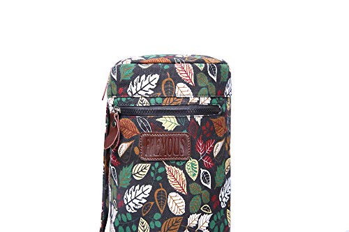 Fremous Yoga Mat Bag,Full-Zip Exercise Yoga Mat Carry Bag for Women and Men - Double Storage Pocket,Easy Access Zipper, Adjustable Shoulder Strap and Handle,Fits Most Mats (Leaves) - Thumbnail 2