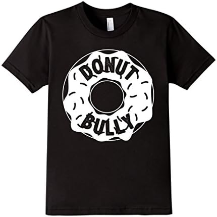 Kids Funny Anti-Bullying Shirt - Donut (Do Not) Bully Graphic Tee 4 Black