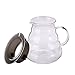 800ml Clear Glass Range Coffee Server,Standard Glass Coffee Carafe, Coffee Pot