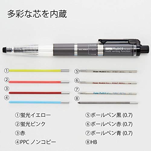 Amazon ぺんてる シャープペン スーパーマルチ8 Ph803 文房具 オフィス用品 文房具 オフィス用品