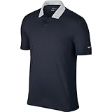 Nike Golf Icon Heather Polo (Obsidian Heather/White) L
