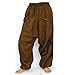 Siamrose Boho Hippie Harem Pants, Baggy Pants Men Women, One Size (Dark Brown)