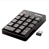 Sunreed Number Pad, 2.4G Wireless Mini USB Numeric Keypad Keyboard for Laptop PC Computer Notebook, Can Automatically Enter Sleep Mode