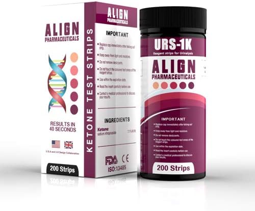 Ketone Urine Test Strips. Ideal for Keto, Paleo, Atkins and Low Carb Diets. Essential During Pregnancy and for Diabetics. Take Control and optimize Your Health. Double Sized 200 Strip Pack!