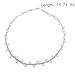 Yean Wedding Rhinestones Headband Art Deco Wedding Hair Accessory Bohemian Forehead Halo