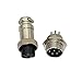 Raogoodcx 5Pcs 8 Pin Aviation Connector Male Female Plug Metal GX16 Panel Connector Socket Plug