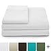 Luxury Bamboo Sheets - 6 Piece Bedding Set - High Blend From Organic Bamboo Fiber - Soft Wrinkle Free Fabric - 1 Fitted Sheet, 1 Flat, 4 Pillow Cases - Cal King, White