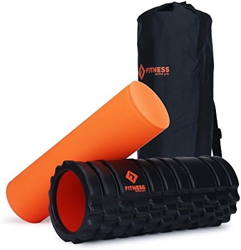 M MH ZONE Foam Roller, 2-in-1 Foam Roller to Relief in Your Aching Legs and Body, It Allows You to Place It in a Carry-on Luggage and Stuff Clothes Inside (13-inch)