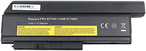 EXXACT PARTS 9 Cell 11.1V 7800mAh Laptop Replacement Battery for 0A36282 0A36283 42T4861 42T4865 42T4873 42T4875 42T4899 42T4901 42T4940 42T4942
