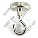 SUNKEE Magnetic Hook,176 Pound Strong Neodymium Magnet Hooks, Ultra Heavy Duty Magnetic Hook,1.89