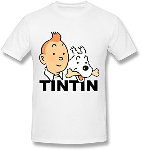 LHQJY Men's Les Aventures De Tintin Et Milou T-shirt XXL