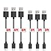 Micro USB Cable,[3 Packs]by Ailun, micro usb high speed 2.0 A Male to Micro B Sync & Charging Cable for Smartphone&Tablets,VariousLengths with 1 Feet&3 Feet&6 Feet[Black]