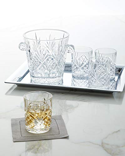 Elegant Crystal Ice Bucket with handles, wine cooler bucket, For weddings,events, parties
