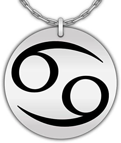 Simple, Elegant, Laser Engraved Pendant With Beautiful Zodiac Cancer design - Or is it a 69 - Or is it a Smiley Face!!