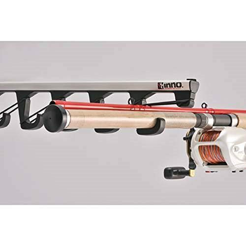 INNO IF4 J-Hook Internal Overhead Multi Fishing Rod Rack - Holds 7 Rods - Thumbnail 2