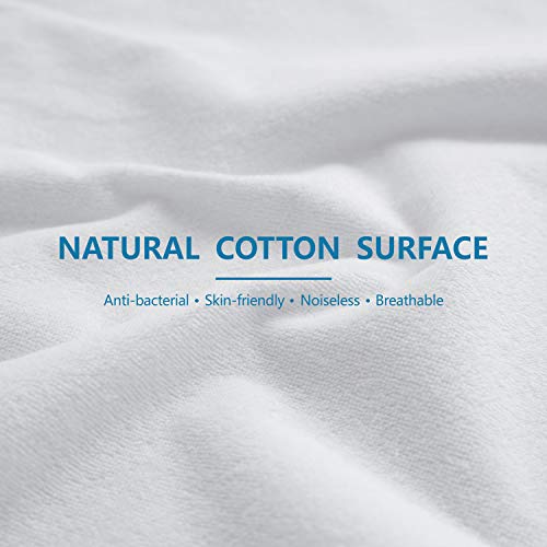 Maple Down Mattress Protector, Full Size, 100% Waterproof Mattress Cover Bedcover, Breathable & Noiseless Cotton Terry Fabric, Vinyl-Free - Thumbnail 7