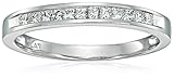 Platinum Princess-Cut Diamond Wedding Band (1/4cttw, H-I Color, SI2-I1 Clarity)