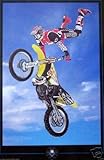 New Motorcross Poster - Rare 24x36 Collector Print Blue