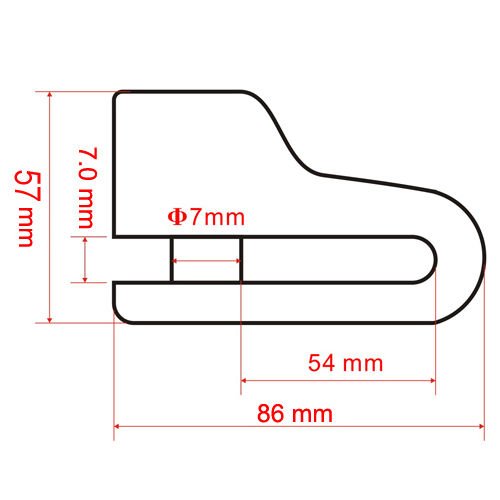 Anti-theft-Motorcycle-Motorbike-bike-Disc-Lock-Alarm-with-Keys-Black