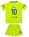 BIRDBOX Youth Sportswear Barcelona Leo Messi 10 Kids Away Soccer Jersey/Shorts Bag Keychain Football Socks Set (Away (New), 7-8 Years)