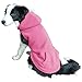 EXPAWLORER Dog Hoodie with Pocket, Polar Fleece Dog Sweatshirt Fall Cold Winter Sleeveless Sweater with Hood, Warm Cozy Pet Clothes for Small to Large Dogs Boys and Girls (Pink, L)