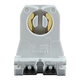 Leviton 13351 - T8 or T12 - Turn-Type Lampholder - Medium Bi-Pin Socket - Non-Shunted - For Programmed Start Ballasts - Low Profile