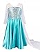 UGET Snow Queen Princess Party Cosplay Costume Girls Dress Up 5 Years