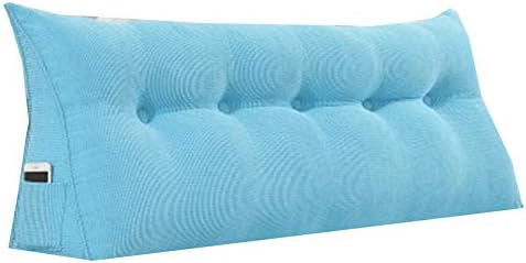 正規品送料無料 ベッドウェッジ 三角枕クッションテレビ枕 腰クッション背もたれ 二重 ソフトバッグ 22cm Bluea ソファ枕 50 0