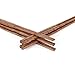 Unichart Chinese Chopsticks Reusable Ebony Organic Natural Wood Chopsticks 10 pairs Set without Paint Dishwasher Safe, Khaki