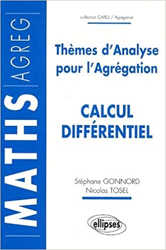 Amazon Fr Themes D Analyse Pour L Agregation Calcul Differentiel Nicolas Tosel Stephane Gonnord Livres